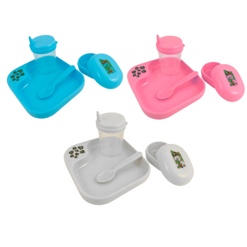 Kit Refeição Cores Diversas 4 Peças - PinPin