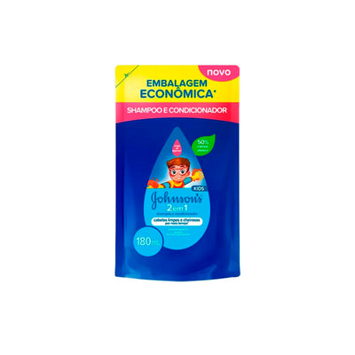 Refil Shampoo e Condicionador Kids 2 em 1 Johnson’s - 180ml