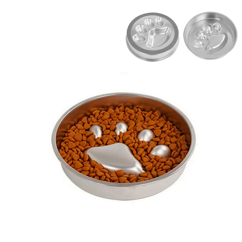 Comedouro Pet Inox Patinha - 22 cm