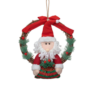 Guirlanda Natalina com Papai Noel - 40cm