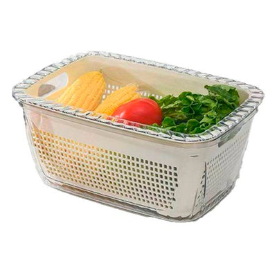Organizador de Geladeira com Cesto Interno e Tampa
