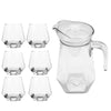 Jogo de Jarra Diamond Drink 7 Peças Deli Glass