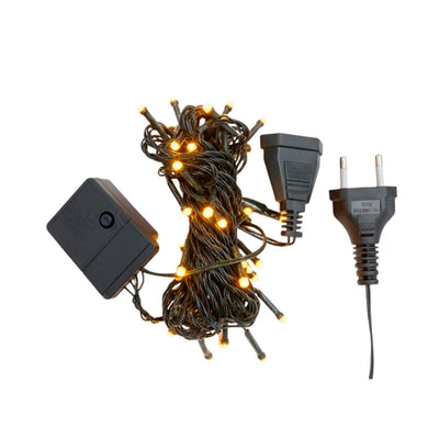Pisca  Pisca 50 Leds Amarelo  fio verde - 5m