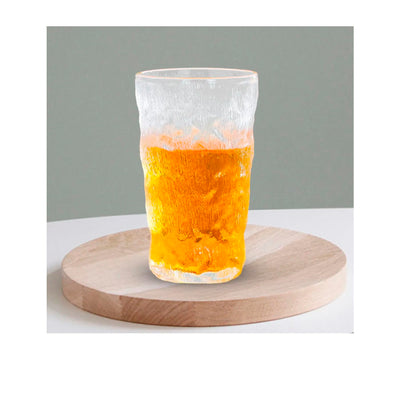 Jogo de Copo de Vidro Ondas de Gelo Deli 6 Peças 305ml