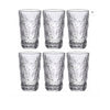 Jogo de Copo de Vidro Ondas de Gelo Deli 6 Peças 305ml