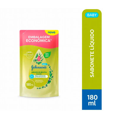 Refil Sabonete Líquido de Glicerina Johnson’s Baby Lavanda 180ml