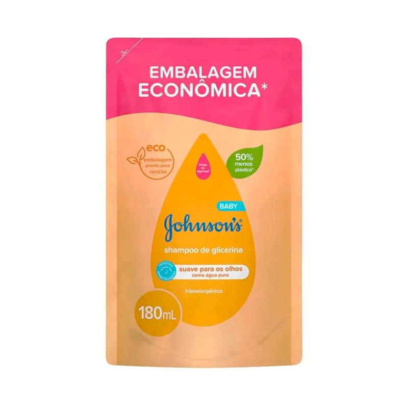 Shampoo Johnsons Baby Glicerina Refil 180ml