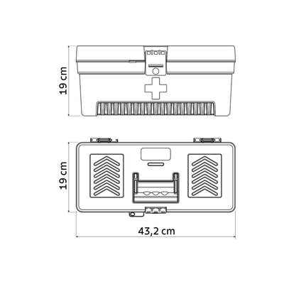 Caixa Plástica para Medicamentos 17" Tramontina