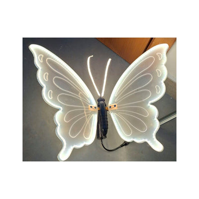 Borboleta Natalina Com Movimento E Led - 60 Cm