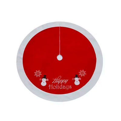 Saia para Árvore de Natal Vermelha “Happy Holidays” — 115cm