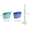 Mop Esfregão Giratório Com Balde - Cores Diversas - AZ CBT25-3004