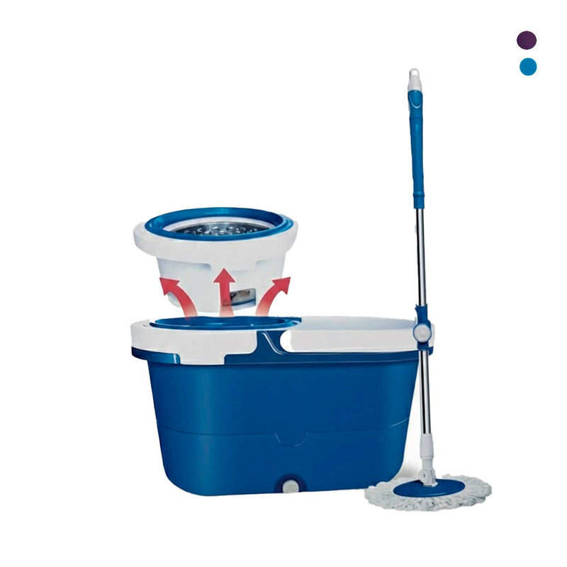 Mop Esfregão Giratório Com Balde - Cores Diversas - CBT25-3000