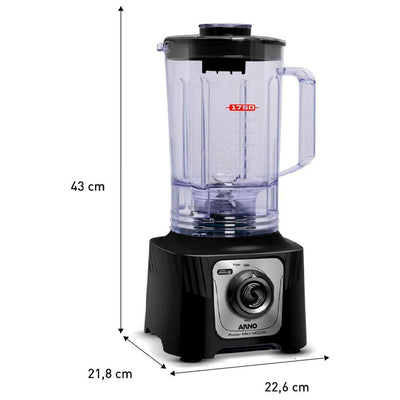 Liquidificador Arno Power Max 1400W Preto LN65