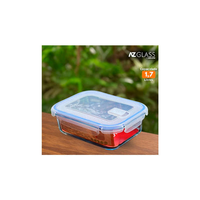Travessa com Tampa 1,7 Litros - AZ Glass