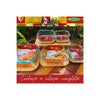 Travessa de Vidro Quadrada com Tampa de Bambu 1,1L - AZ Glass