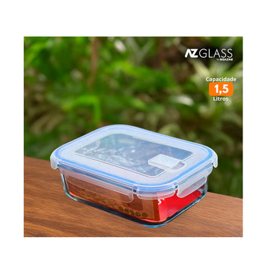 TRAVESSA COM TAMPA 1,5 LITRO - AZ GLASS