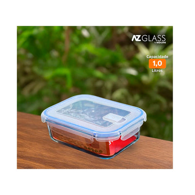TRAVESSA COM TAMPA 1 LITRO - AZ GLASS
