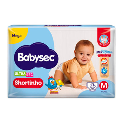 Fralda Babysec Ultra Shortinho Mega M