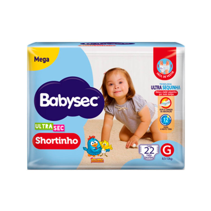 Fralda Babysec Ultra Shortinho Mega G