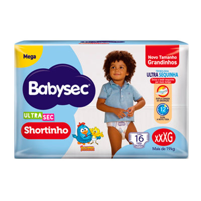 Fralda Babysec Ultra Shortinho Mega XXXG