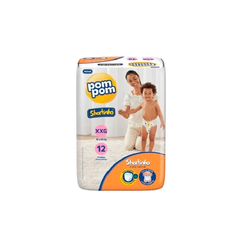Fralda Pom Pom Shortinho Jumb Xxg - 12un