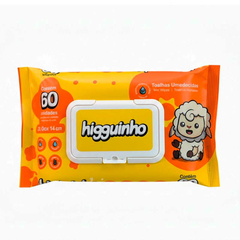 Toalha Umedecida Higguinho 60 Und