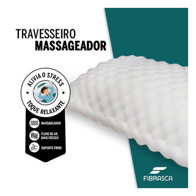 Travesseiro Massageador Fibrasca -42x65cm