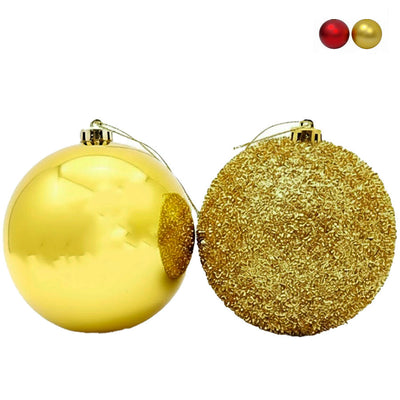 Kit com 2 Bolas Natalinas Decorativas 20cm - Cores Diversas