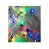 Cortina de LED Natalina com 10 Bolas Decorativas e Miniaturas Sortidas - 3m
