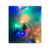Cortina de LED Natalina com 10 Bolas Decorativas e Miniaturas Sortidas - 3m