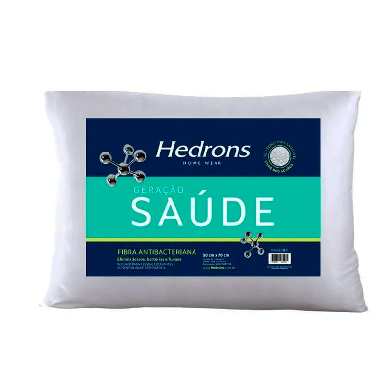 Travesseiro Hedrons Geração Saúde Antiácaro 50x70 Cm