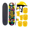 Skate Infantil com Kit Proteção - Estampas e Cores Sortidas