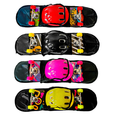 Skate Infantil com Kit Proteção - Estampas e Cores Sortidas