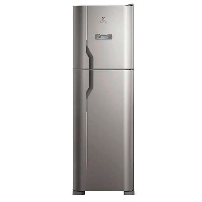 Geladeira / Refrigerador Electrolux DFX44 Frost Free 400L Turbo Freezer Duplex Inox Look 127V