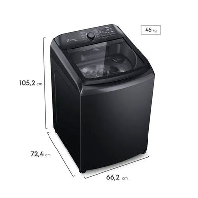 Máquina de Lavar Electrolux 18Kg Preta Expert Tripla Filtragem e Jatos Poderosos (LEB18) 127V