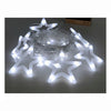 Luminária Decorativa LED Estrela 5m com 10 Estrelas - Luz Contínua Branca