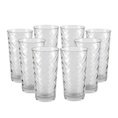 Jogo de Copos de Vidro Deli 8 Peças 465ml