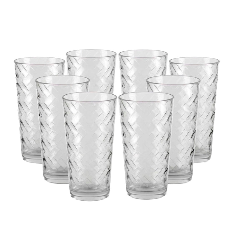 Jogo de Copos de Vidro Deli 8 Peças 465ml