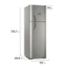 Geladeira Electrolux Frost Free 371 Litros Turbo Congelamento Duplex 127V Inox DFX41
