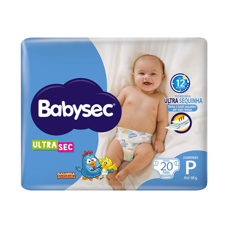 Fralda Babysec Ultrasec P 20 Unidades - Babysec