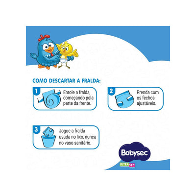 Fralda Ultra Jumbinho Ultrasec G 16 Unidades - Babysec