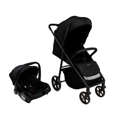 Carrinho Travel System Magno Duo Preto Infinito + Bebê Conforto Zion - Infanti