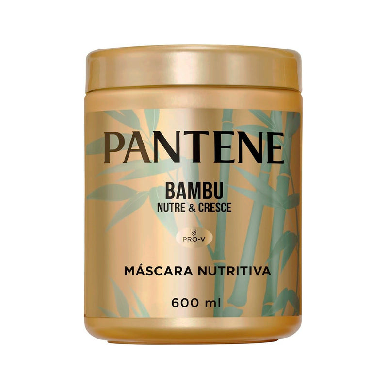 Máscara Nutritiva Pantene Pro-V Bambu Nutre & Cresce + Óleo de Rícino + Cafeína - 600 ml