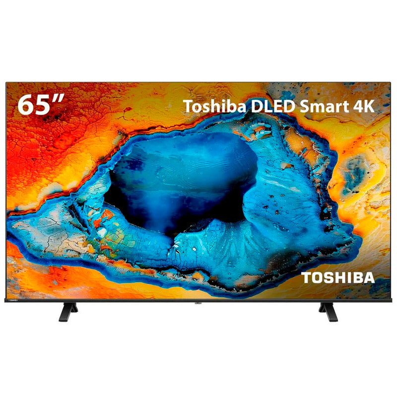 Smart TV Toshiba 65'' 4K DLED Sistema VIDAA Bluetooth e Dolby Áudio (65C350NS)
