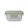 Pote De Vidro Quadrado Green Life - 800 ml