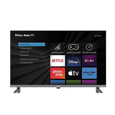 Smart TV 32” Philco PTV32K34RKGB Roku TV Led Dolby Audio