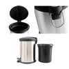 Lixeira Inox Tampa Black 5L com Pedal