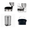 Lixeira Inox Luxo 12L com Fechamento Suave