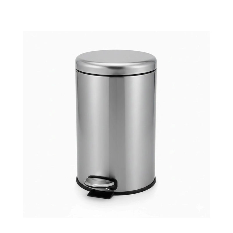 Lixeira Inox Luxo 12L com Fechamento Suave
