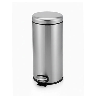 Lixeira Inox Luxo 30L com Fechamento Suave